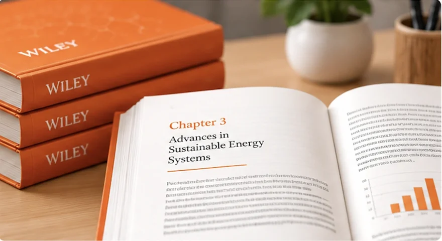 An open book at a chapter opening
