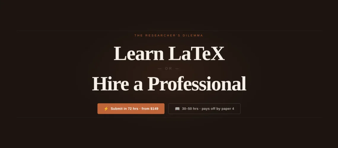 Learn Latex vs Hire professional blog post featured image
