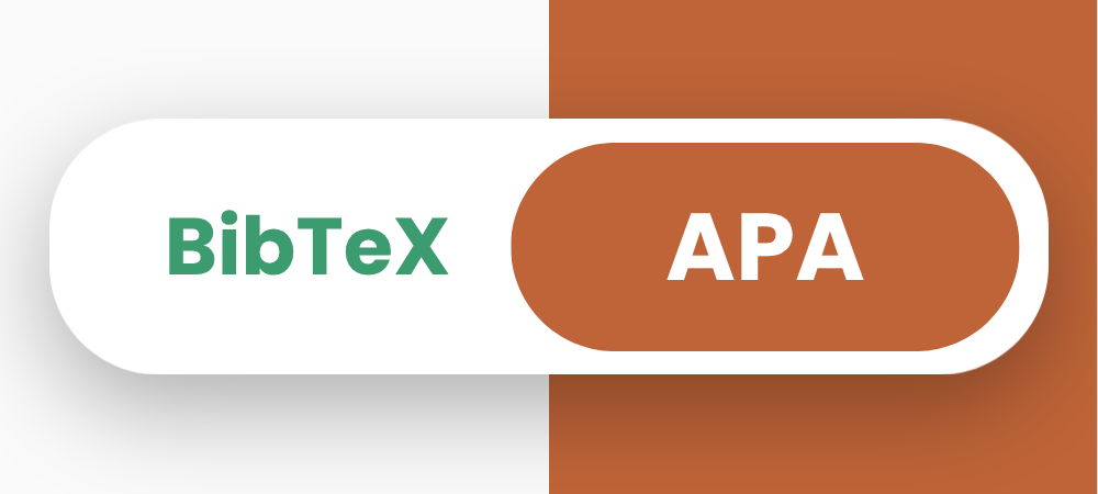 BibTeX to APA converter