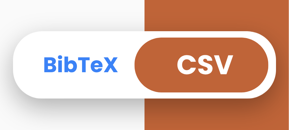 BibTeX to CSV Converter