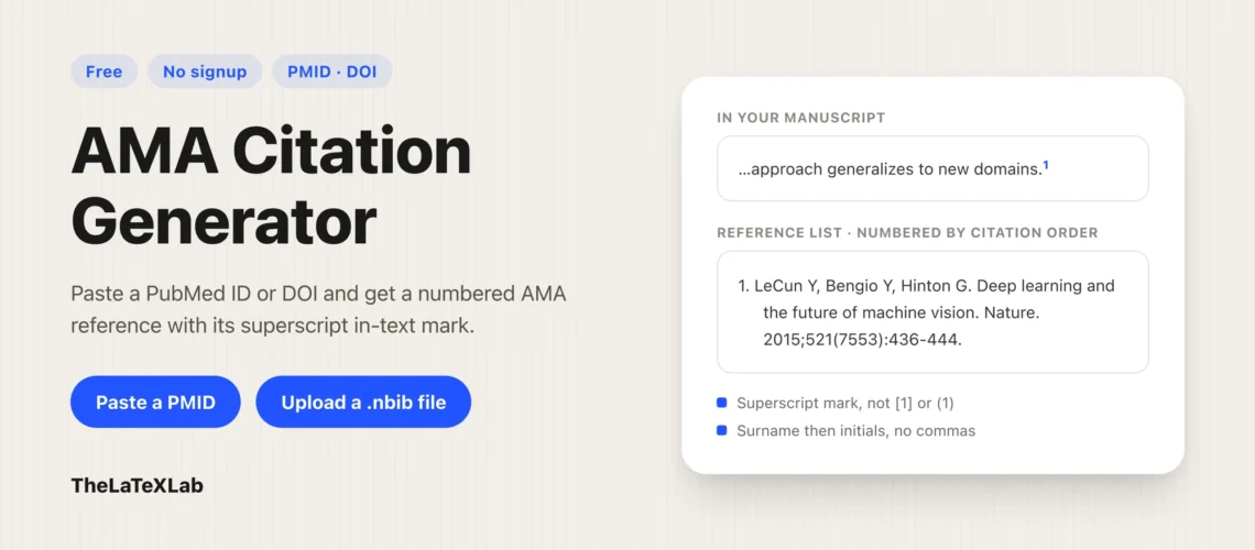 Ama Citation Generator Tool