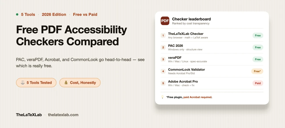 Free PDF Accessibility Checkers Compared